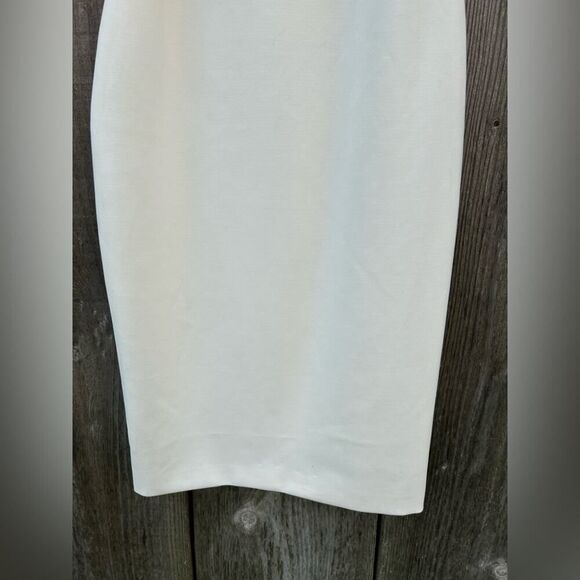 LIKELY Shayna Dress Womens Sz Medium Ivory Ruffle Bodice Overlay Cocktail - Picture 7 of 16